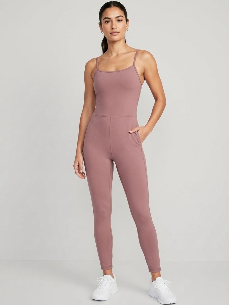 Old Navy Powersoft Jumpsuit In Mauve | Size L